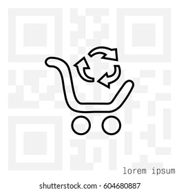 exchange of goods line icon