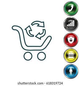 exchange of goods line icon