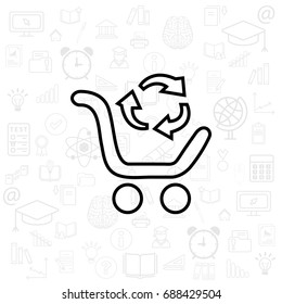 exchange of goods line icon