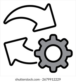 Graue Einzelsymbolgrafik für Exchange