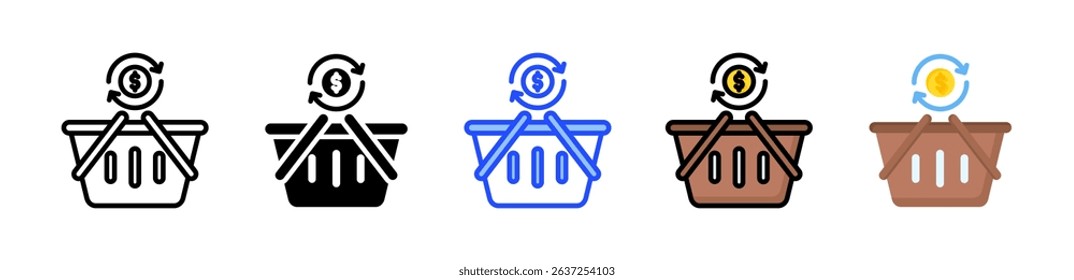 Exchange Icon Collection With Multiple Styles