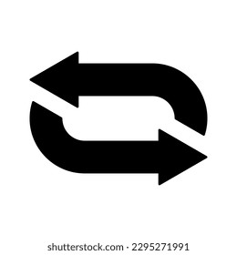 Icono de Exchange. Signo de comparación. ilustración vectorial