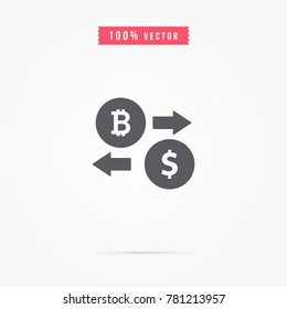 Exchange Icon. currency sign