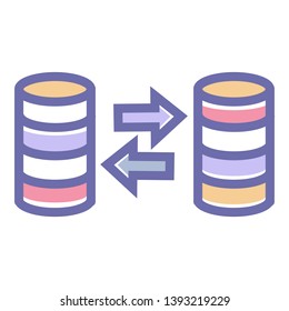 Exchange icon. Currency exchange vector sign symbol with arrow