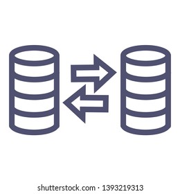 Exchange icon. Currency exchange vector sign symbol with arrow