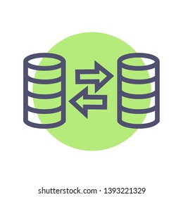 Exchange icon. Currency exchange vector sign symbol with arrow