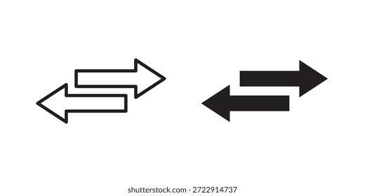 Icono de intercambio diseña la colección para el móvil, ui, Web.