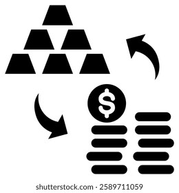 Exchange Icon Element For Design