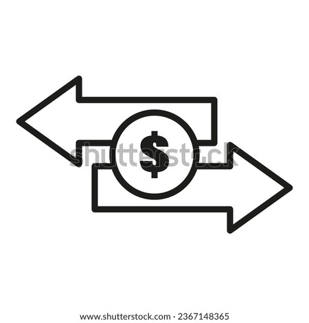 Exchange icon. Export or import sign. Vector illustration. EPS 10.