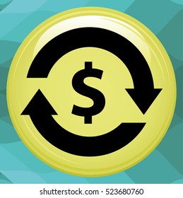 Exchange icon (flat design)