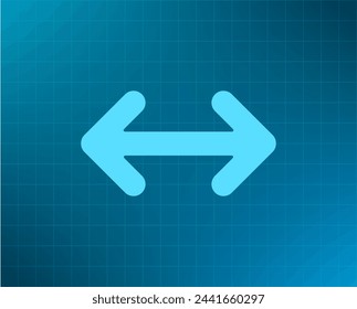 Exchange icon in flat style