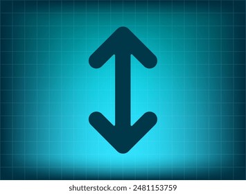 Exchange icon in flat style