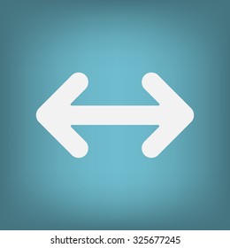 Exchange icon in flat style