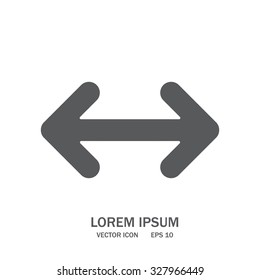 Exchange icon in flat style