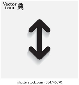 Exchange icon in flat style