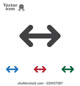 Exchange icon in flat style