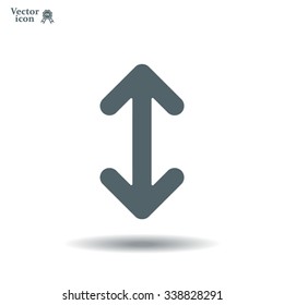 Exchange icon in flat style