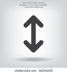 Exchange icon in flat style