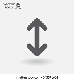Exchange icon in flat style