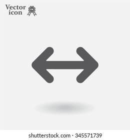 Exchange icon in flat style