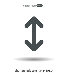 Exchange icon in flat style