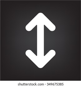 Exchange icon in flat style
