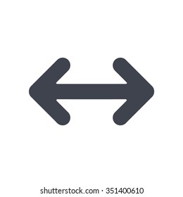 Exchange icon in flat style