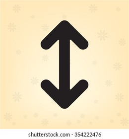 Exchange icon in flat style