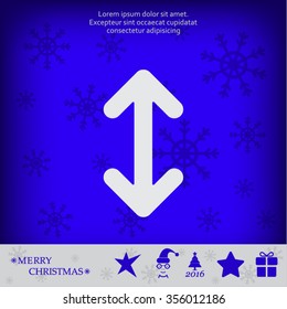 Exchange icon in flat style