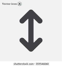 Exchange icon in flat style