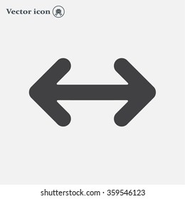 Exchange icon in flat style
