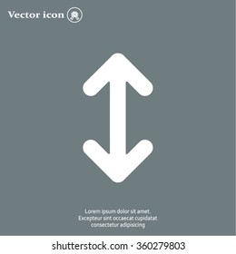 Exchange icon in flat style