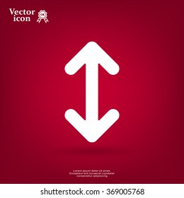 Exchange icon in flat style