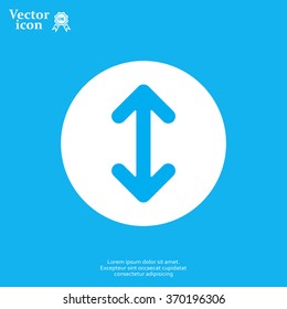 Exchange icon in flat style