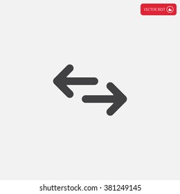 Exchange icon in flat style