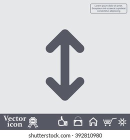 Exchange icon in flat style