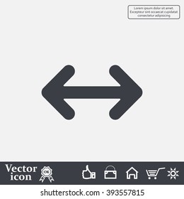Exchange icon in flat style