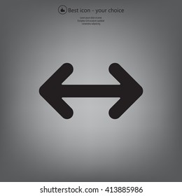 Exchange icon in flat style