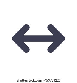 Exchange icon in flat style