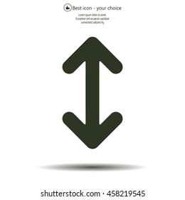 Exchange icon in flat style