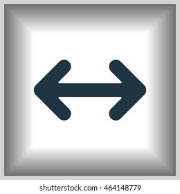 Exchange icon in flat style