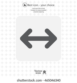 Exchange icon in flat style