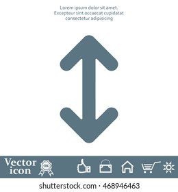 Exchange icon in flat style