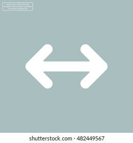 Exchange icon in flat style