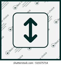 Exchange icon in flat style