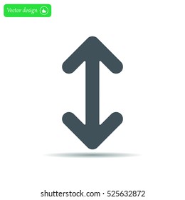 Exchange icon in flat style