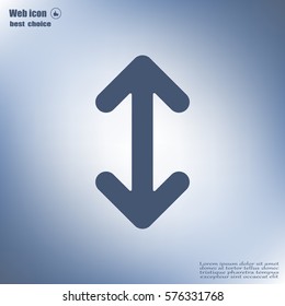 Exchange icon in flat style