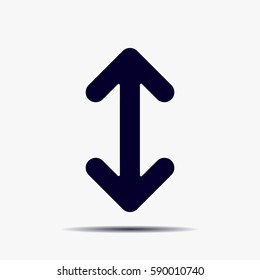 Exchange icon in flat style