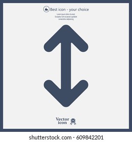 Exchange icon in flat style