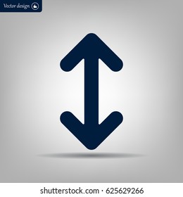 Exchange icon in flat style